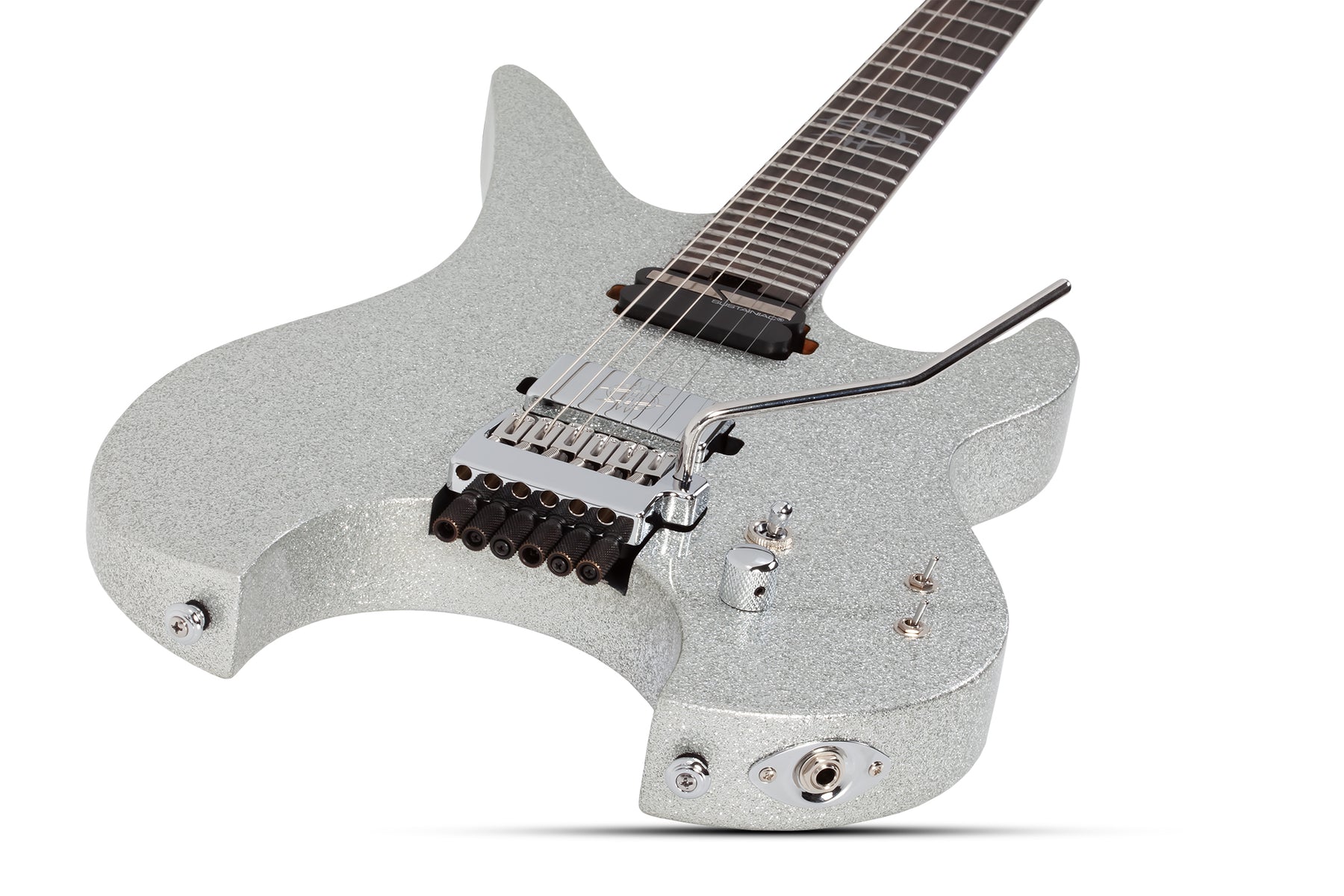 Headless String COSMIC HEADLESS 6-STRING SILVER FLAKE GUITAR – The Synyster Gates Store