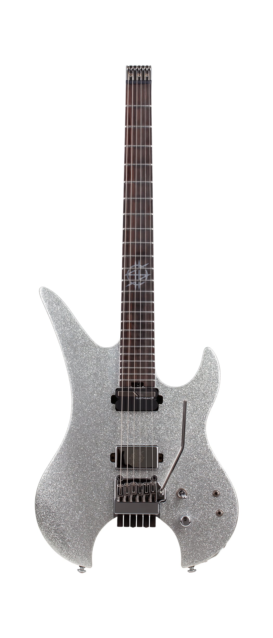 COSMIC HEADLESS 6-STRING SILVER FLAKE GUITAR – The Synyster