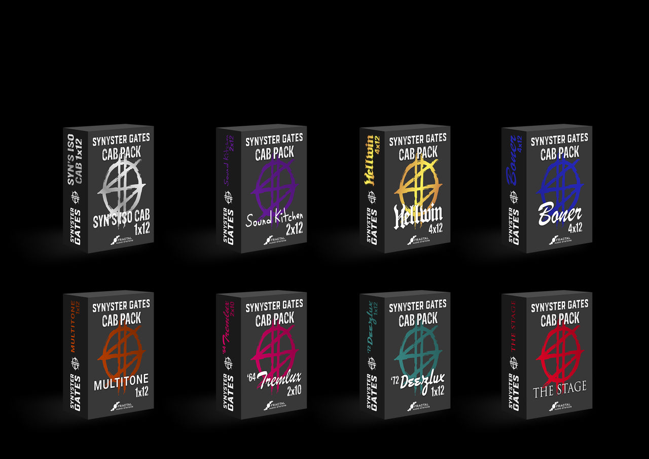 THE SYNYSTER GATES STUDIO AND TOUR CAB COLLECTION for the AxeFx III, AxeFx II, AX8, and CAB